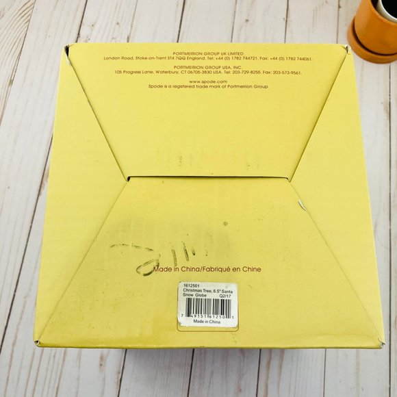 Spode Snow Globe Santa Christmas Tree 6.5" Musical We Wish You A Merry Christmas - Picture 4 of 9